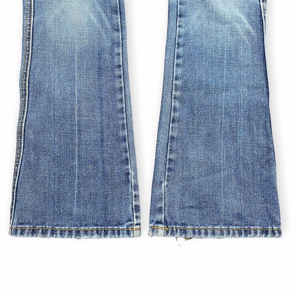 7 For All Mankind “A” Pocket Boot Cut Blue Jeans Size 24 - Picture 7 of 9